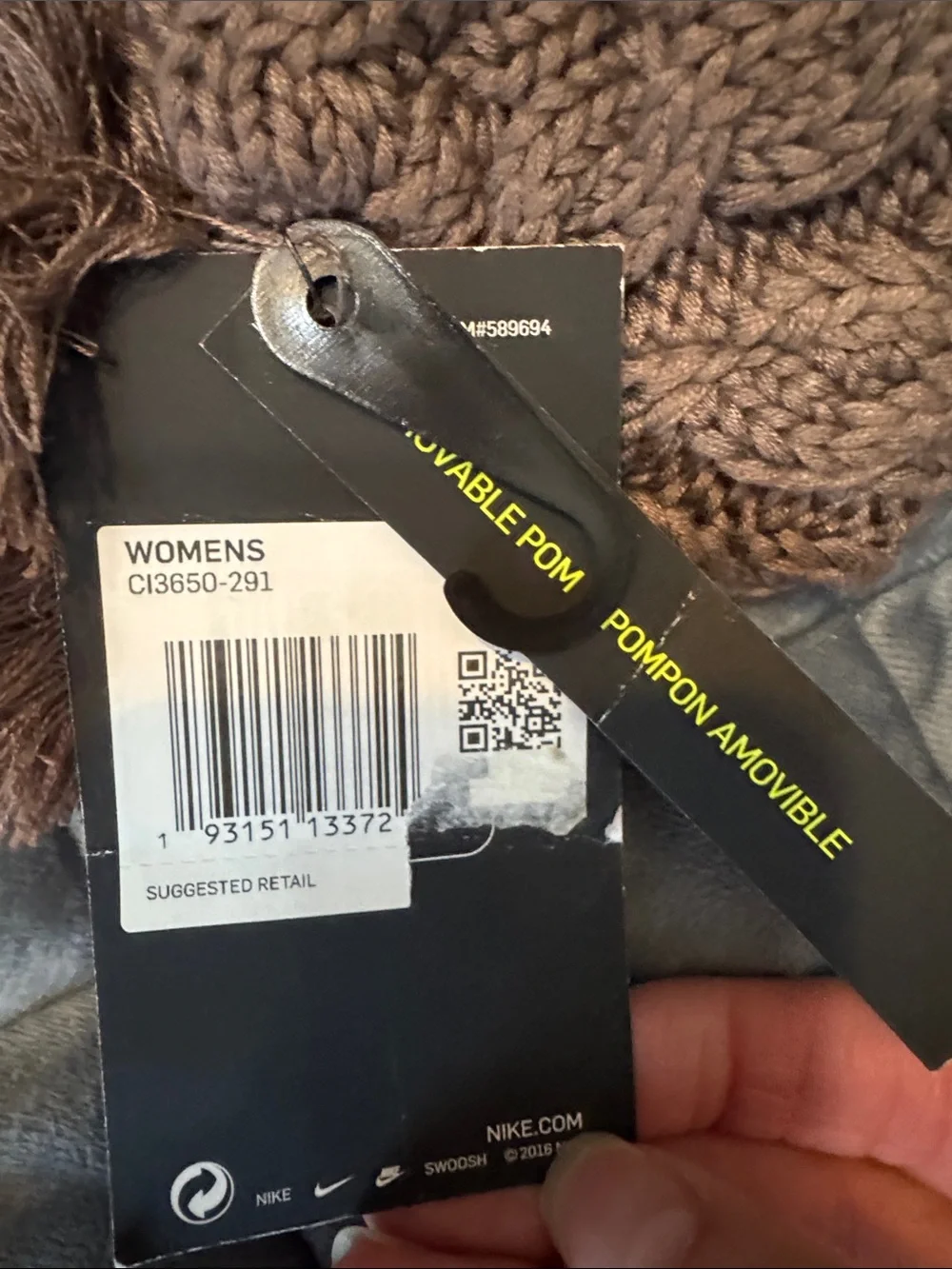 Nike Women Sweater hat with Pom